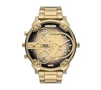 Diesel Mr. Daddy 2.0 - Orologio da uomo con cronografo oversize e cinturino in acciaio inox, silicone o pelle, Oro Slim, 54MM, Mr. Daddy 2.0 & Mr. Daddy Slim