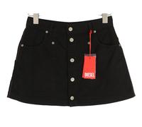 Diesel O-Beige Donna W28 Nero Twill con Bottoni Tasche Casual Mini Prezzo €150