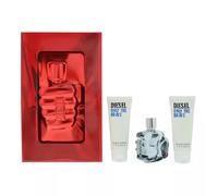 Diesel Only The Brave 3 Piece Gift Set: EDT 75ml - 2 X Shower Gel 75ml Men Spray