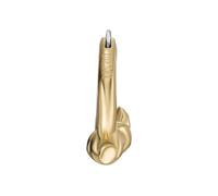 Diesel Orecchini a cerchio unisex, in acciaio inox dorato, DX1566710, Taglia unica, Acciaio inossidabile, Nessuna pietra preziosa