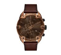 Diesel Orologio analogico al quarzo da uomo con cinturino in pelle DZ4698