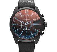 DIESEL Orologio analogico blu cielo / rosso sangue / nero Uomo DIESEL One Size blu cielo / rosso sangue / nero