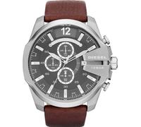 Diesel Orologio Cronografo Mega Chief DZ4290 Quarzo Uomo Cinturino Acciaio Silver/Black