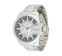 DIESEL Orologio analogico 'MEGA CHIEF' nero / argento, Taglia One Size