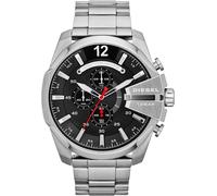 DIESEL Orologio analogico 'Mega Chief' rosso acceso / nero / argento Uomo - Abbigliamento - Occasioni - Cerimonia - Cravatte e accessori DIESEL One Size