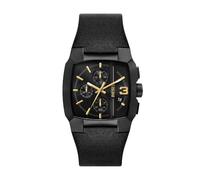 Diesel Orologio Cliffhanger da uomo, movimento cronografo al quarzo con Cinturino in acciaio inossidabile o in pelle, 40 mm, Nero