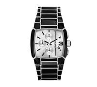 Diesel Orologio Cliffhanger da uomo, movimento cronografo al quarzo con Cinturino in acciaio inossidabile o in pelle, 40 mm, Nero e argento