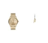 Diesel orologio e orecchini da uomo in acciaio inossidabile color oro Rasp, set