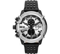 Diesel Orologio Griffed da uomo, movimento cronografo, cassa in acciaio inossidabile multi da 48 mm con cinturino in pelle, DZ4571