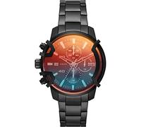 Diesel Orologio Griffed da uomo, movimento cronografo, cassa in acciaio inossidabile nero da 42 mm con bracciale in acciaio inossidabile, DZ4605