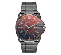 Diesel Orologio Master Chief da uomo, movimento cronografo, cassa in acciaio inossidabile Gunmetal da 43 mm con bracciale in acciaio inossidabile, DZ1965