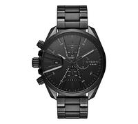 Diesel Orologio Ms9 Chrono da uomo, movimento cronografo, cassa in acciaio inossidabile nera da 48 mm con bracciale in acciaio inossidabile, DZ4537