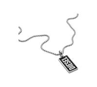 Ciondolo Uomo Diesel DX1515040 Argentato Nero