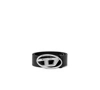 Diesel Ovale D Logo B-1dr W Belt Marsupio, Nero/Nickel, 75 Unisex-Adulto