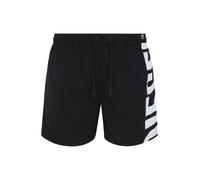 DIESEL Pantaloncini da bagno 'RIO' nero / bianco Uomo DIESEL S