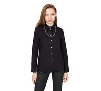 Diesel Renell donna nera classica camicia a catena cotone XS