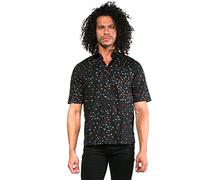 Diesel S-Art Printed Camicia Uomo (L, Nero)