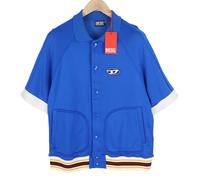 Diesel S-Bolin Felpa da Uomo M Blu Manica Corta Scatto Bottoni Polo Prezzo €175