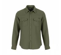 Diesel S-East-Long-Lin Uomo Camicia XL Verde Oliva Lino con Bottoni Prezzo €175