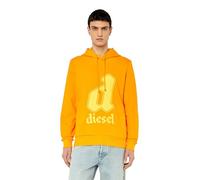 Diesel S-ginnout, Felpa Uomo, Arancio (Arancio), XL