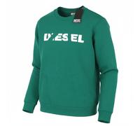 Diesel S-Gir 250237 Off Felpa Uomo L Verde Girocollo Cotone