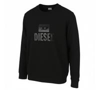Diesel S-Gir-Crewneck Sweatshirt Uomo Taglio Regular L Nero Logo Frontale