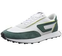 Diesel S-racer, Sneaker Uomo, Bianco Bianco Verde, 46 EU