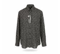 DIESEL S-Riley-Pills Camicia Da Uomo M A Fantasia Con Bottoni Collo A V RRP110