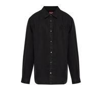 Diesel - S-Simply-Wrd-Hpag Shirt - - Shirts - Uomo - Nero - XS