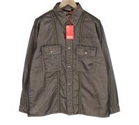 Diesel S-U24 Uomo Giacca L a Vento Scatto Bottoni Rivestito Polo Collo Rrp €275