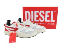 Diesel S-Ukiyo Low Uomo Sneakers EU42 Luce Mucca IN Pelle Con Lacci Prezzo €195