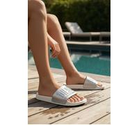 Diesel Sa-mayemi W Donna Sandali EU37 Bianco Argento Spiaggia Ciabatte Aperto