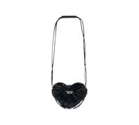 Diesel - Scrunch-D Heart Shoulder Bag - - Bags - Donna - Nero - ONE SIZE