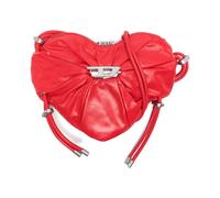 Diesel - Scrunch Leather Crossbody Bag - - Bags - Donna - Rosso - ONE SIZE