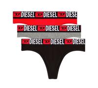DIESEL Slip grigio / rosso acceso / nero Uomo DIESEL XXL