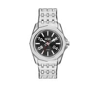 Diesel Stinger Uomo Orologio in acciaio inossidabile color argento 44MM, DZ2245