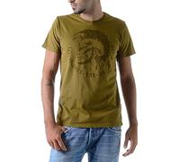 Diesel T-ACHELL 7AK t-shirt oliva scuro/marrone