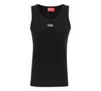Diesel, ,Tops ,Donna ,Nero ,S Oval D Ribbed Tank Top
