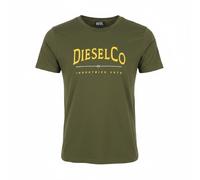 Diesel T-Diego-Boss T-Shirt Uomo 2XL Verde Cotone Girocollo Manica Corta