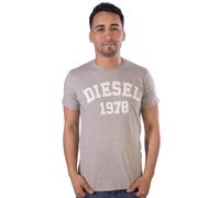 Diesel T-Ehm Graphic - Maglietta da Uomo Grigio mlange S