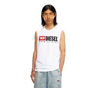Diesel T-ISCO-DIV Tank Top T-Shirt, Bianco Brillante, M Uomo