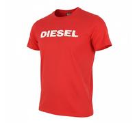 Diesel T-Just 250232 OFF Uomo T-Shirt L Cotone Rosso Girocollo Collo Corto Tasca