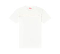Diesel - T-Norm Piping T-Shirt - -Tops -Uomo -Bianco -S