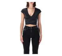 Diesel - T Reno Crop Top - - Tops - Donna - Nero - S