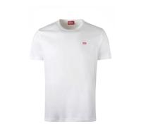 Diesel - T-Shirt Girocollo in Cotone - - Tops - Uomo - Bianco - M