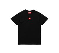 Diesel T-shirt manica corta con patch logato nero