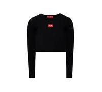 Diesel T-shirt manica lunga a costine nero 12a