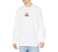 Diesel T-Shirt Manica Lunga Bianca Uomo Small Bianca XL, bianco, XL
