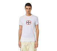 Diesel T-shirt uomo stampata a maniche corte A03848-80GRAI T-shirt uomo, Abbigliamento casual uomo
