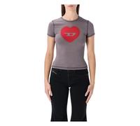 Diesel - T-Uncuties Heart Tee - - Tops - Donna - Grigio - S